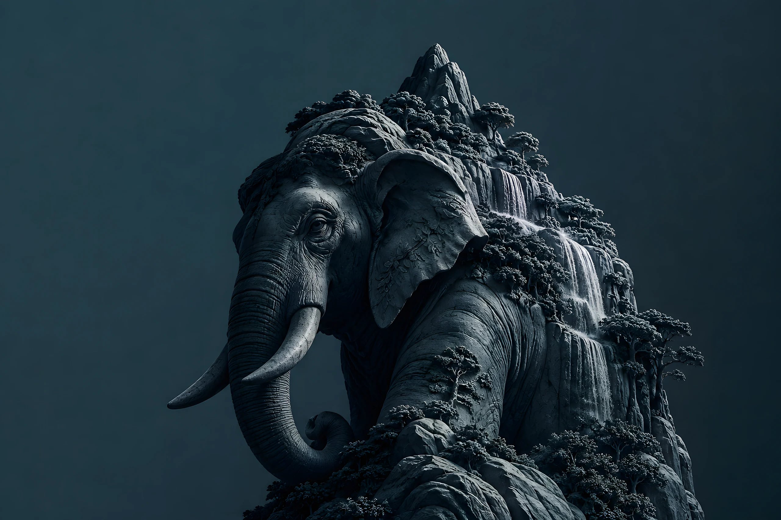 Elephant-shaped mountain with waterfalls: Wayanad sightseeing tour by taxi