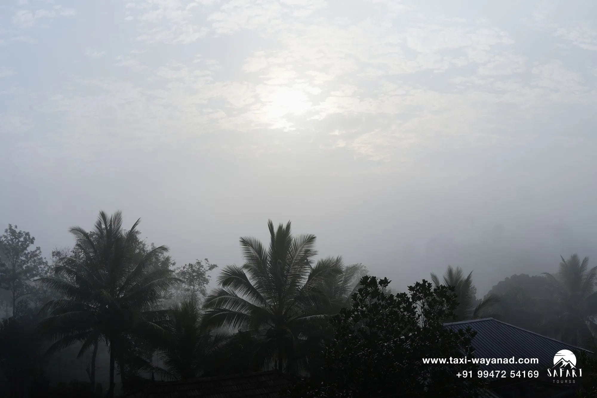 Misty sunrise over Kalpetta, an early start for a one-day Wayanad trip